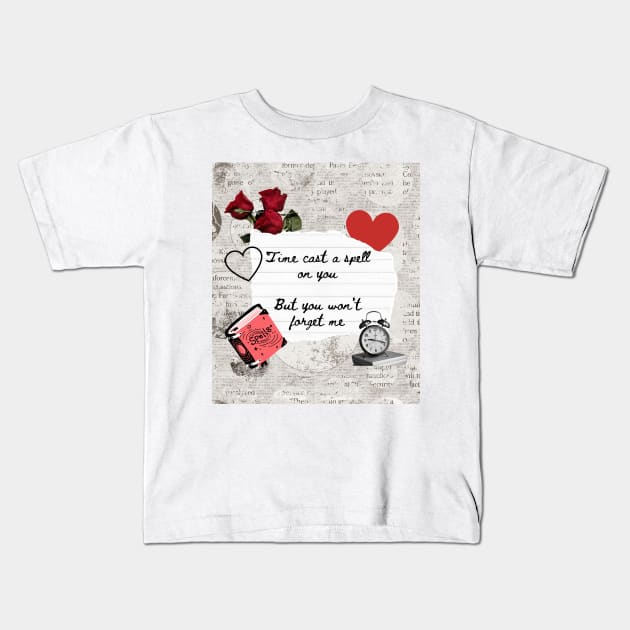Silver Springs Lyrics Print Kids T-Shirt by madiwestdal